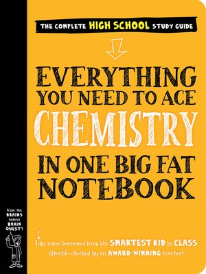 cover image of Everything You Need to Ace Chemistry in One Big Fat Notebook